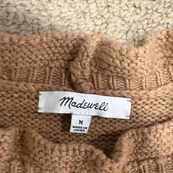 Madewell Brown Merino Wool Blend Sweater - Picture 2 of 3